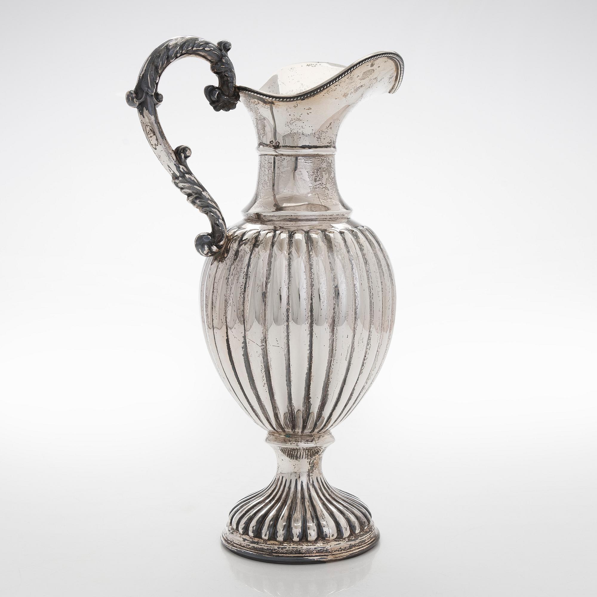 A Spanish silver ewer, 20th century.