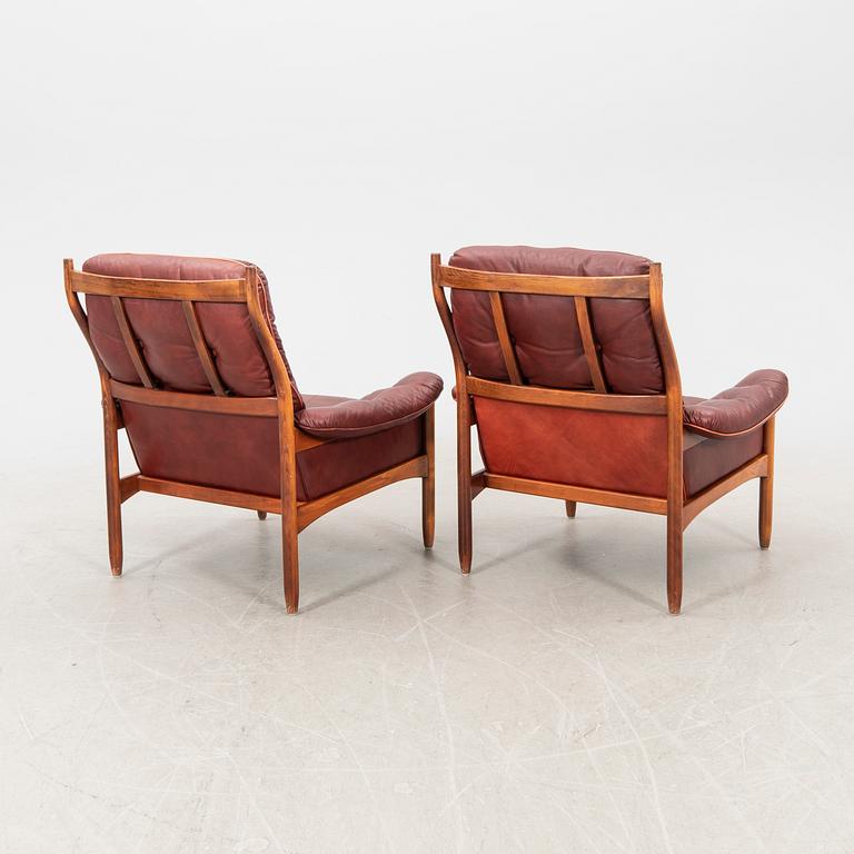 Chairs, a pair, G-Design for Göte-Möbler in Nässjö AB, Nässjö, 1970s.