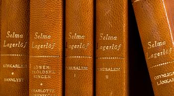 SELMA LAGERLÖFS Samlade Verk, 12 volymer, Bonniers 1950.