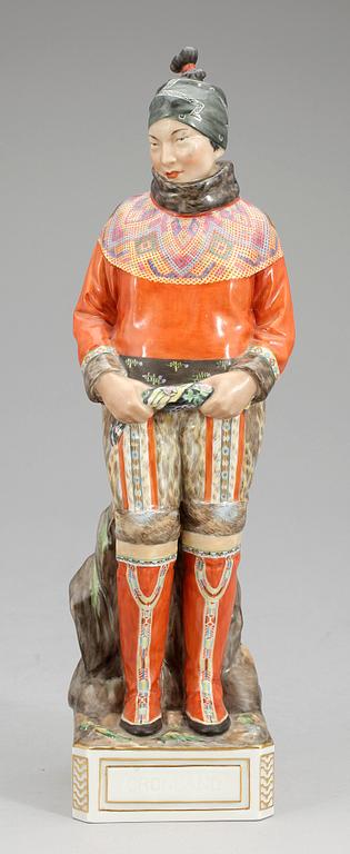 FIGURIN, porslin, "Grönland", Royal Copenhagen, 1900-tal.