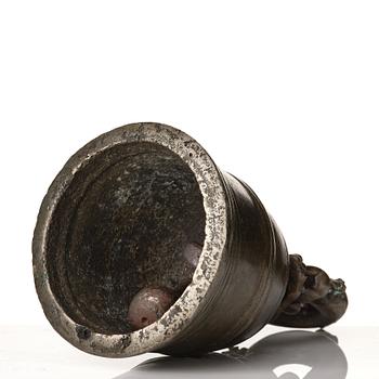 Tempelklocka, brons. Tibet, 17/1800-tal.