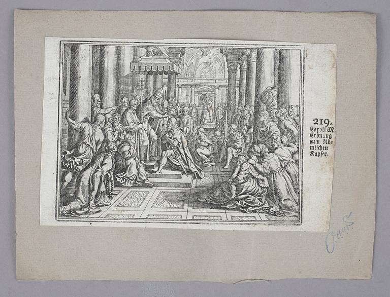 GRAVYRER, ca 80 st, Matthäus Merian, die Historische Chronik "Theatrum Europaeum", 1618.