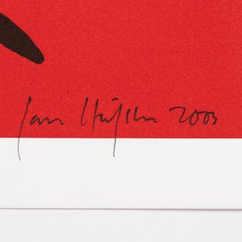 Jan Håfström, lithograph in colours, 2003, signed 519/2000.