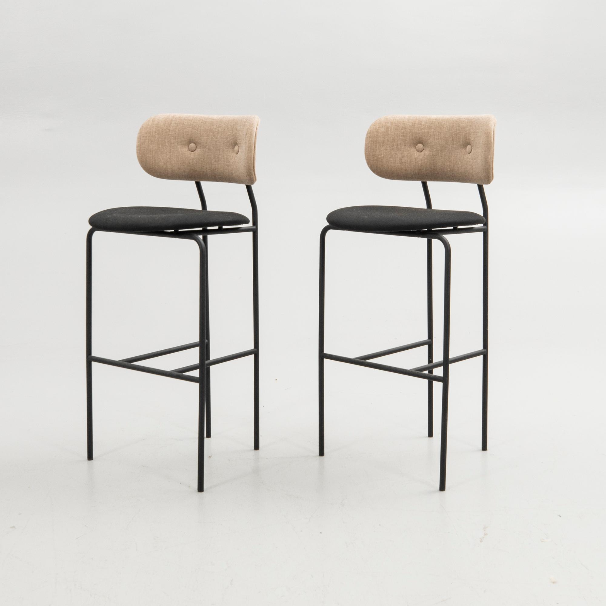OeO Design Studio, bar stools, a pair, "Coco", Gubi, Denmark.