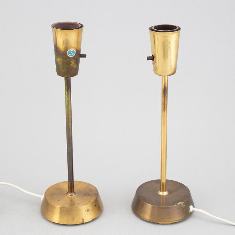 A pair of table lamps, EWÅ, model B 54 P, 1960-70's.
