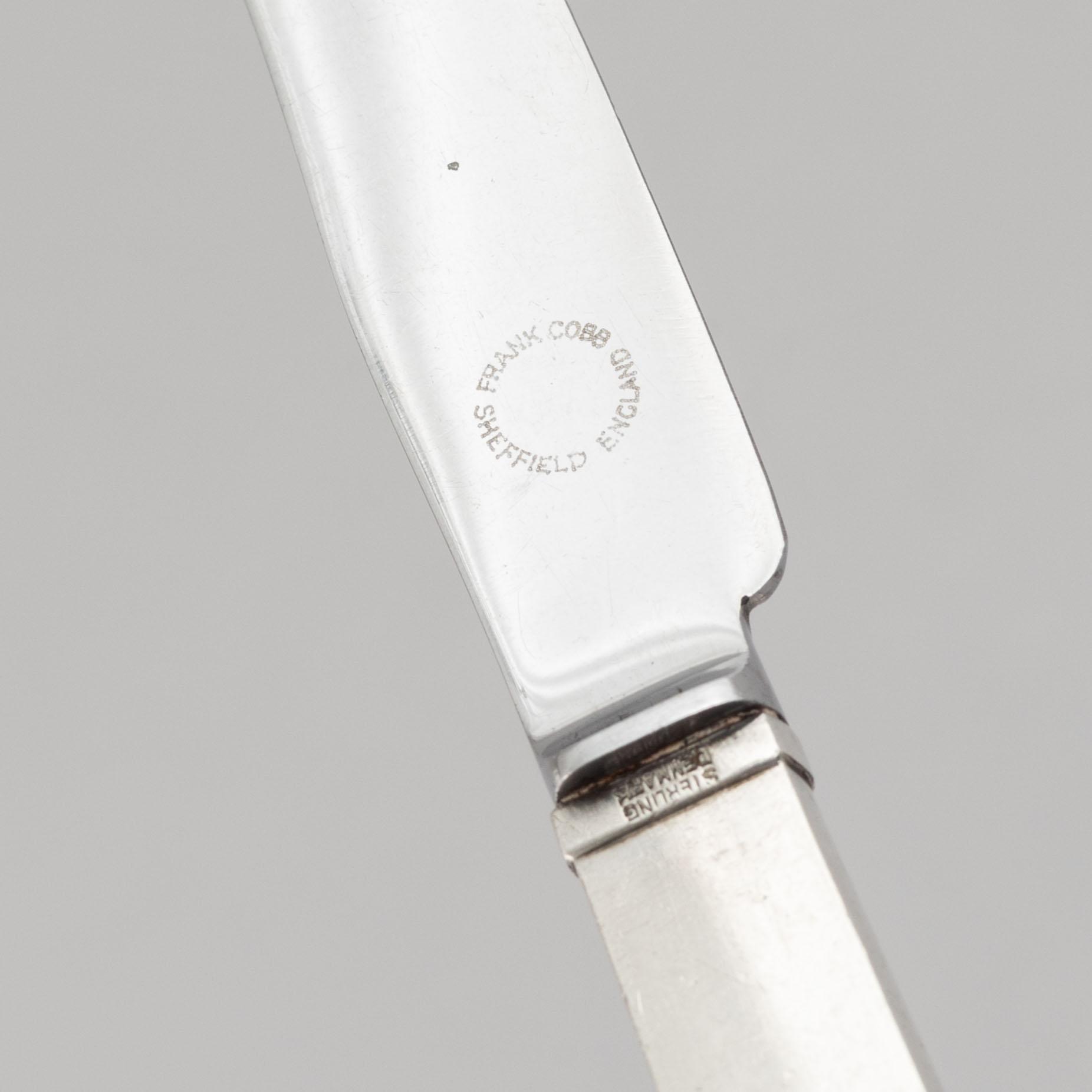 Harald Nielsen, cutlery, 7 pieces, sterling silver, model Pyramid, Georg Jensen/Georg Jensen & Wendel, Denmark.