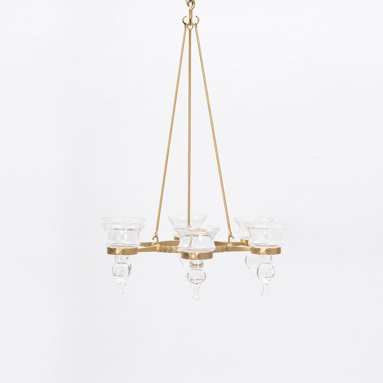 Bertil Vallien, chandelier, Boda smide, late 20th century.