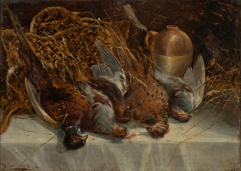 Robert Cleminson, hans art, olja på duk, bär signatur.