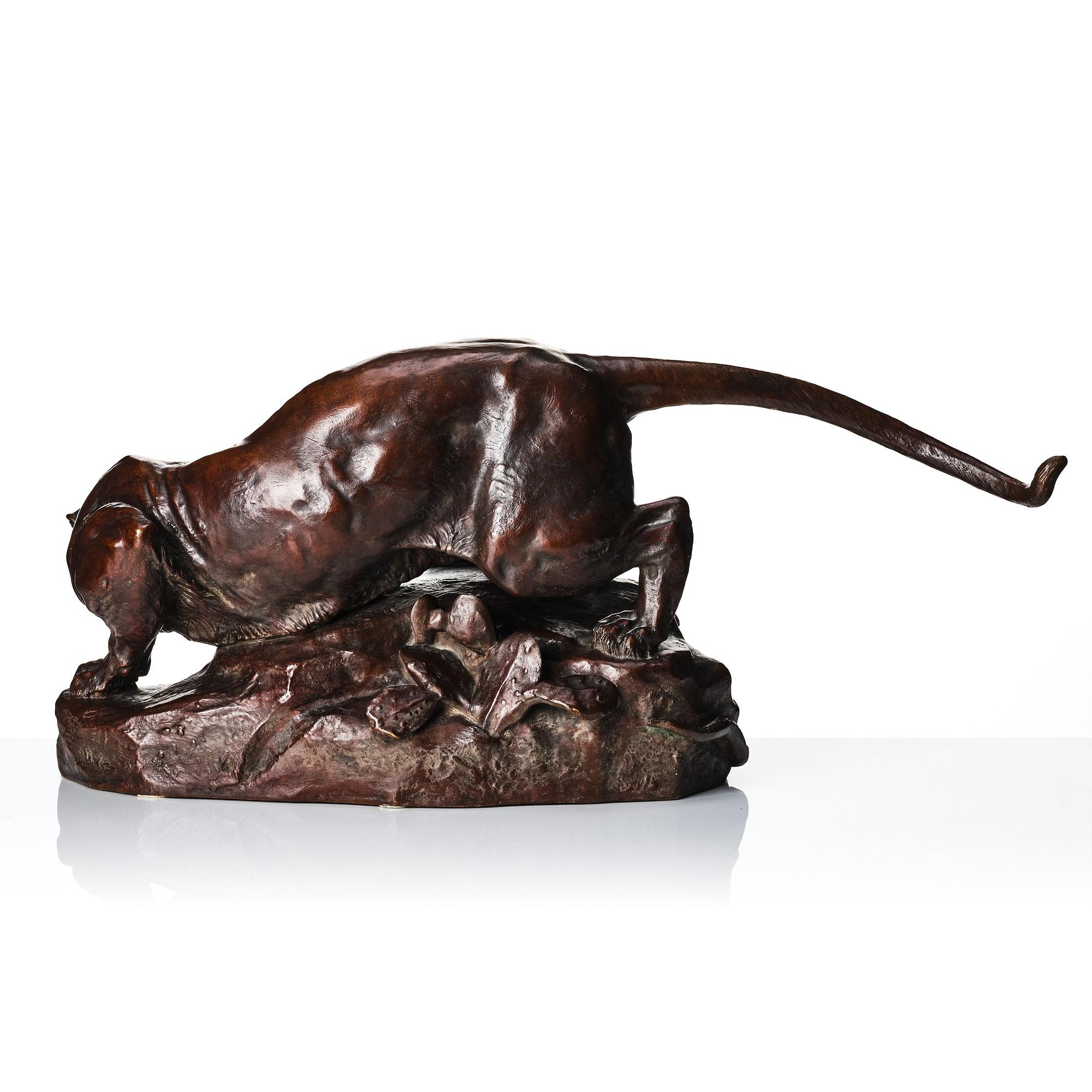 Georges Gardet, "Panthère au python".