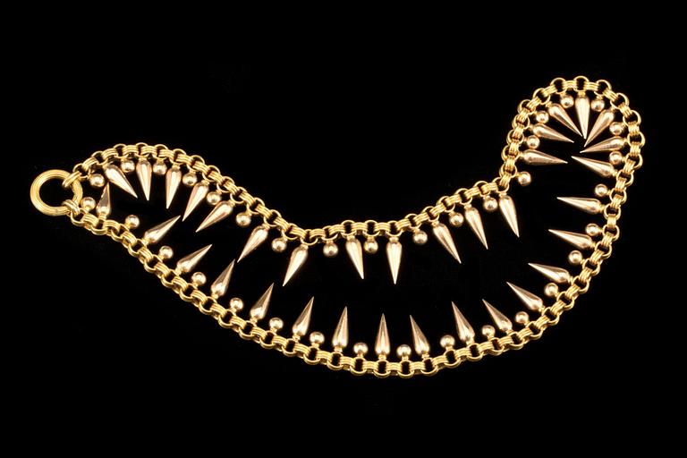 HALSKEDJA, 14 k guld. Vikt ca 29 g.