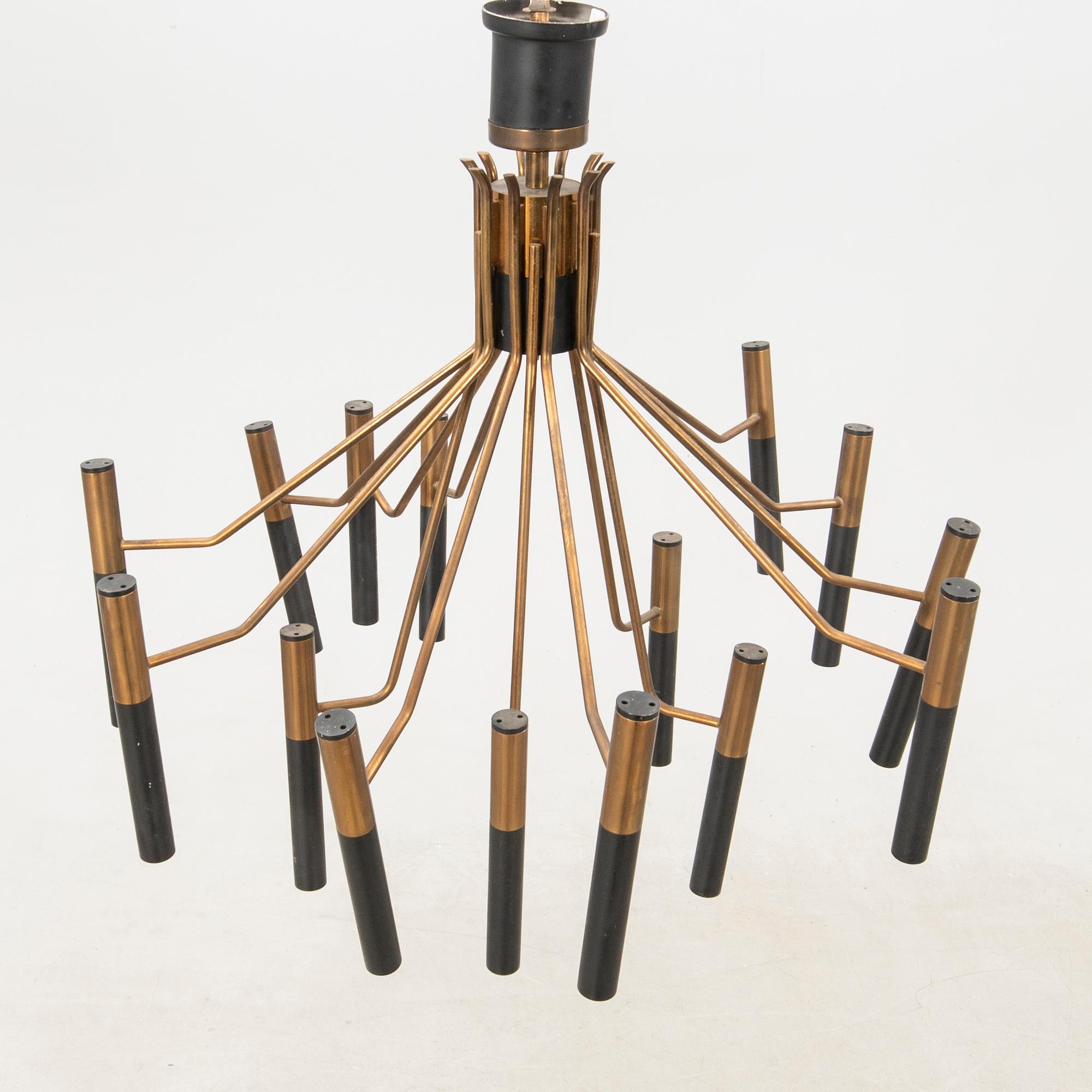 Oscar Torlasco pendant lamp Italy, mid-20th century.