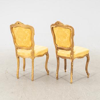 Soffgrupp 5 dlr Rokokostil 1900-talets förta hälft.