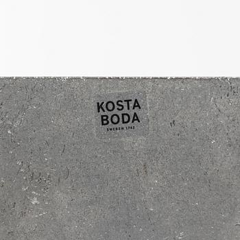 Bertil Vallien, a glass and metal sculpture, "Brains", Kosta Boda, Sweden, limited edition 100, signed.