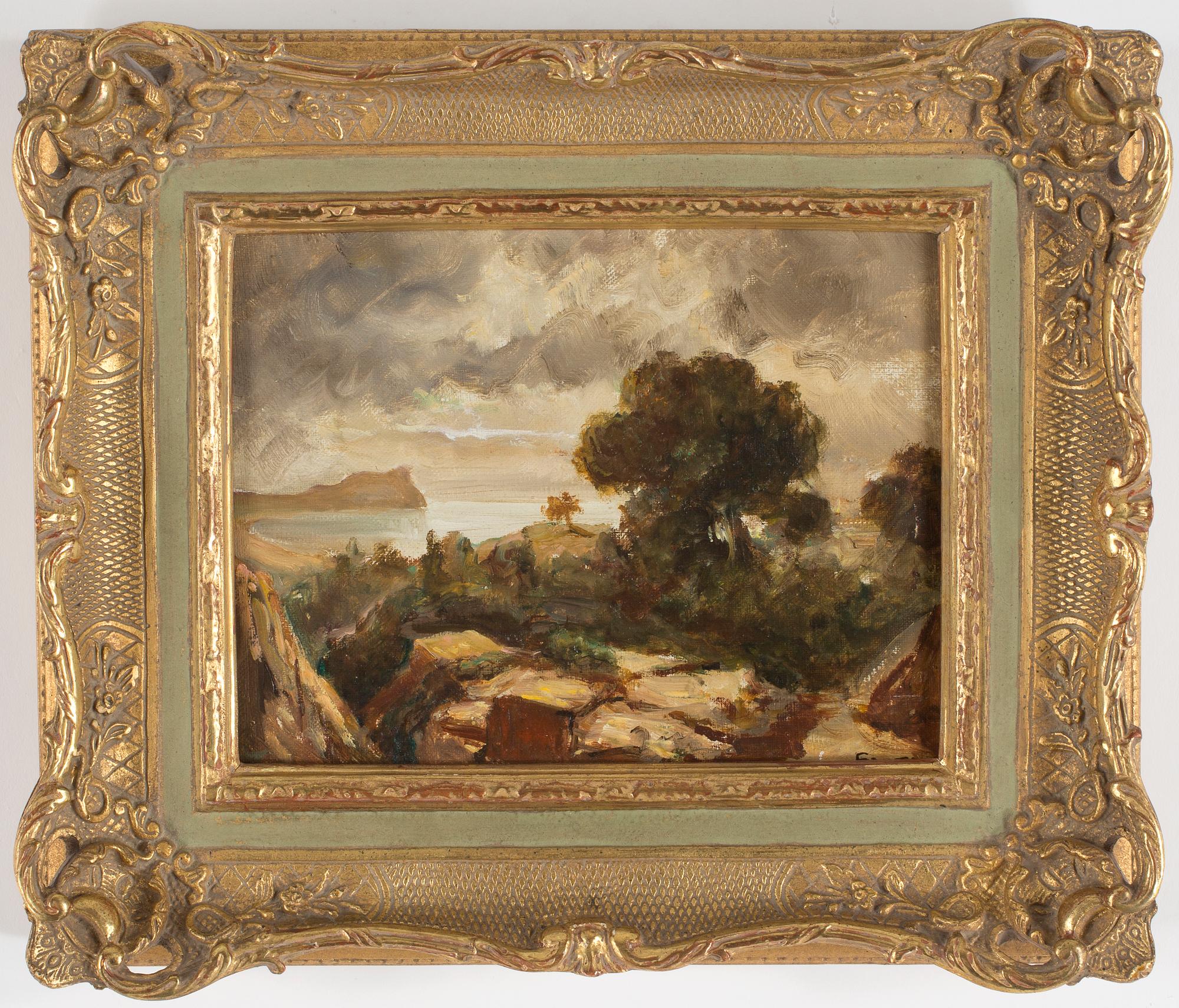 OKÄND KONSTNÄR, olja på duk, ett par, signerade Forti, 1900-talets början.