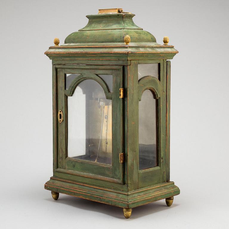 A Swedish Late Baroque table clock from Stockholm Manufabrique.