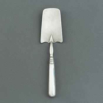 A russian silver serving spoon,  St Petersburg 1908-26.
