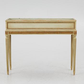 A Gustavian style flower table, mid/second half of the 20th century.
