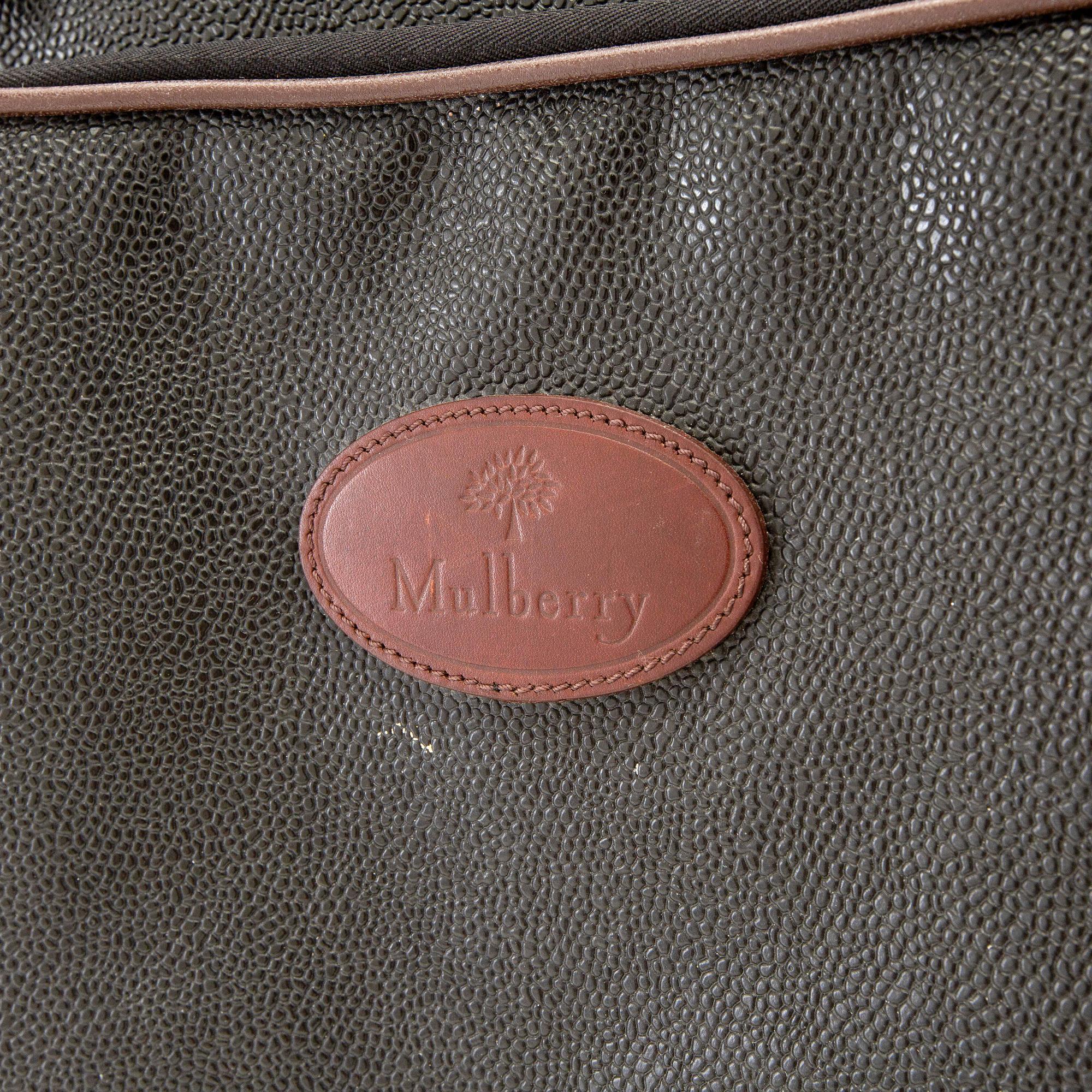 Mulberry, vintage suitcase.