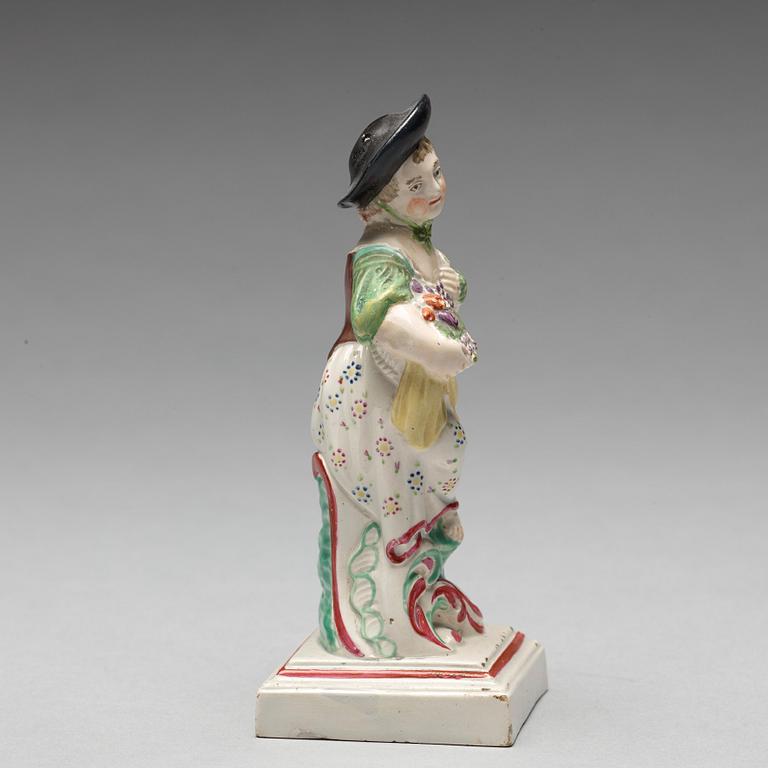 FIGURIN, flintgods. England, omkring 1800.