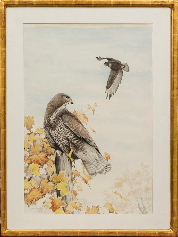 GUNNAR PETTERSSON, akvarell, signerad.