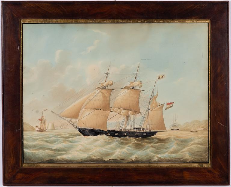 Jacob Spin, Dutch barque "Thetes".