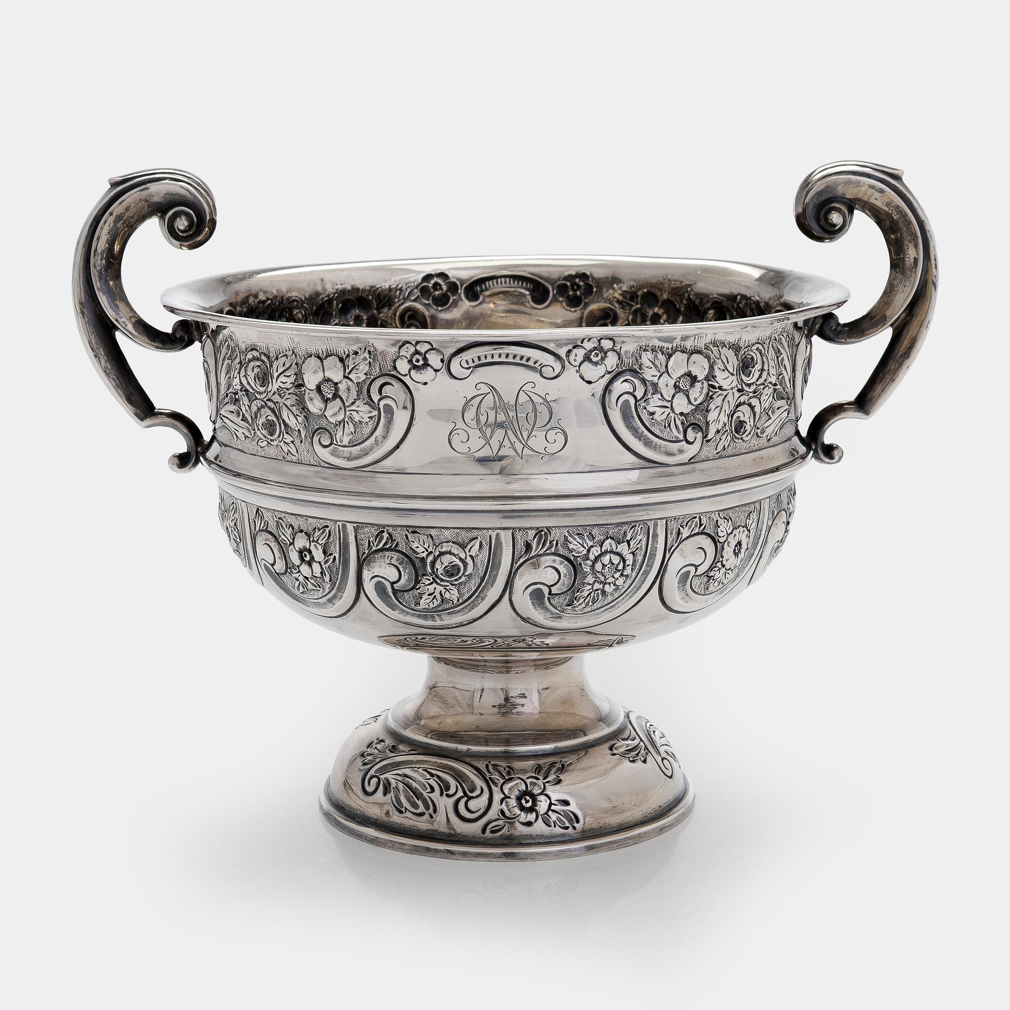 Skål, silver, Thomas Hayes, Birmingham 1904.