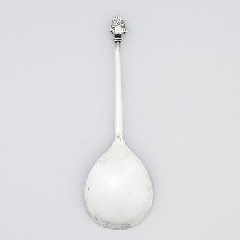 A possibly Scandinavian 18th Century silver spoon, unclear makers mark.