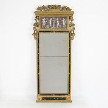 Spegel, Stockholmsarbete, 1700-talets slut, Sengustaviansk.