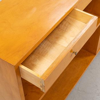 Bokhylla med skåp, funkis, 1930-tal.