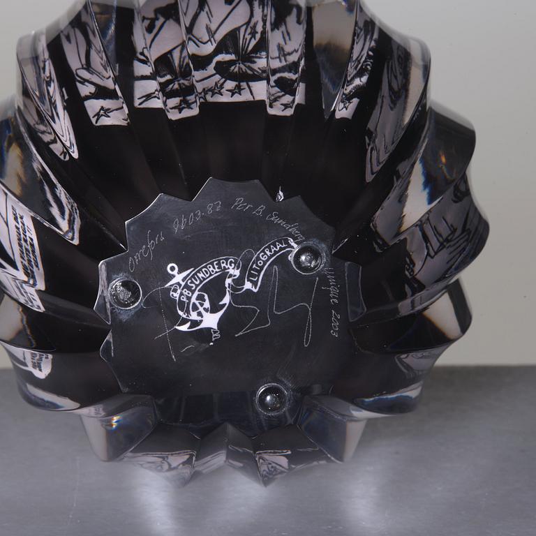 Per B. Sundberg, vas, litograal-teknik, Orrefors 2003.