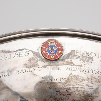 SKÅL, silver, CG Hallberg, Stockholm, 1945. Vikt ca 645 gram.