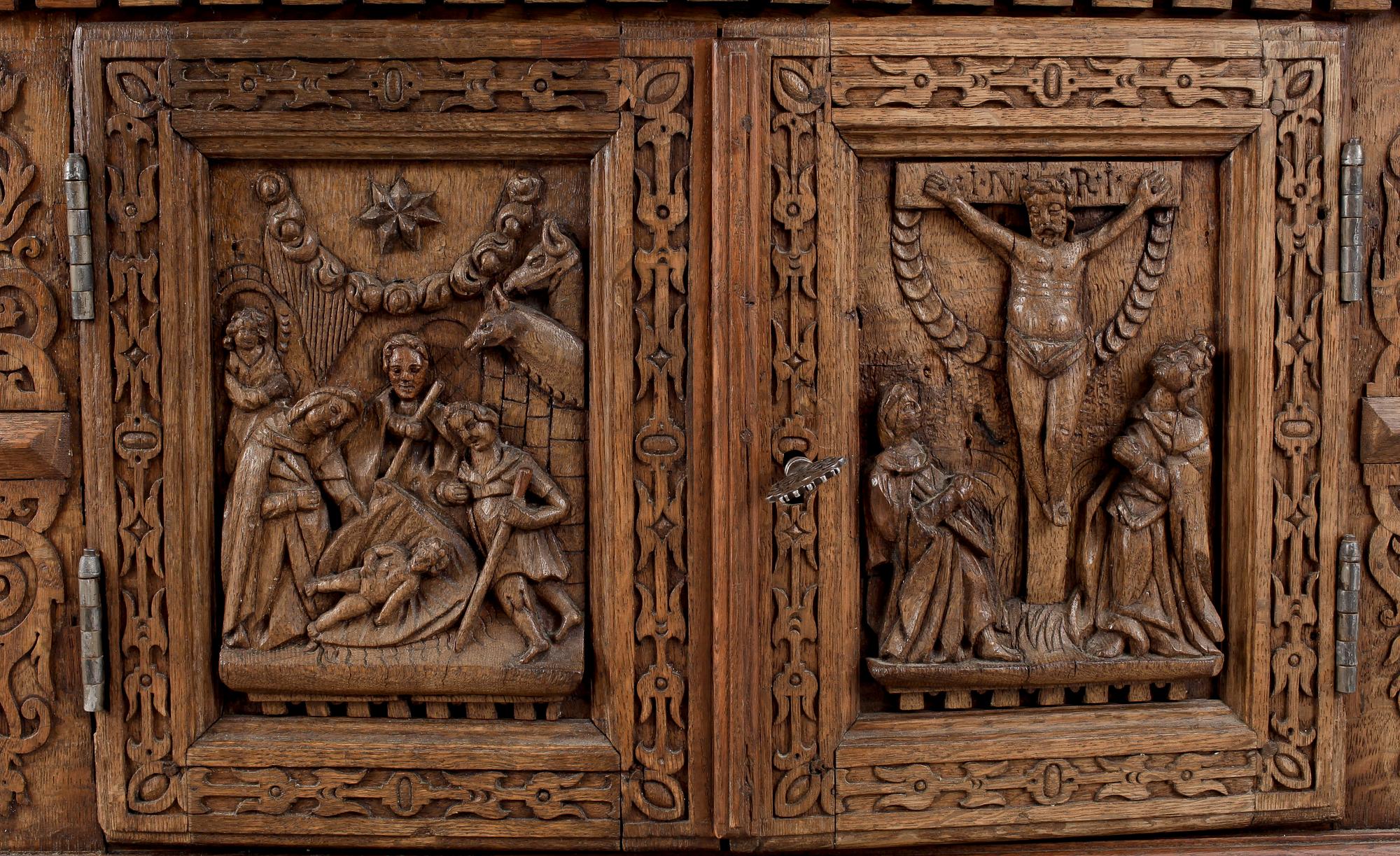 KABINETTSKÅP, barock, 1600/1700-tal.