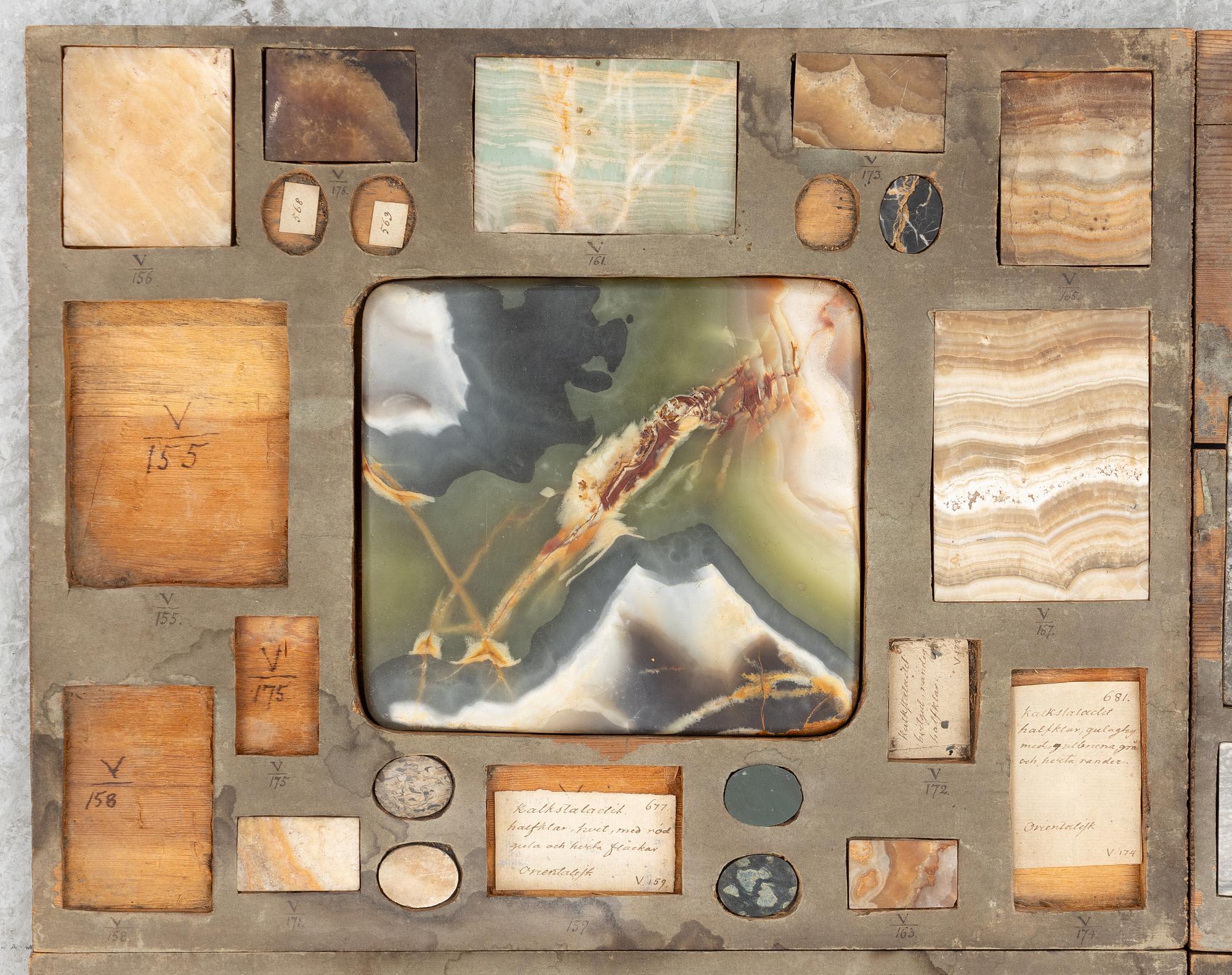 Stensamling, ca 263 delar, omkring år 1800.