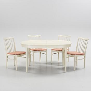 MATGRUPP, 5 delar, "Herrgården", Carl Malmsten, Bodafors, 1969.