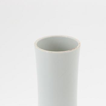 A famille rose vase, China, 20th Century with seal mark to base.