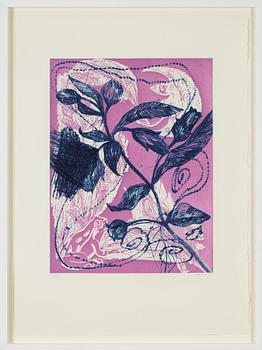 Adam Saks, etching in colours. Signed and dated 2013. Numbered 23/60.