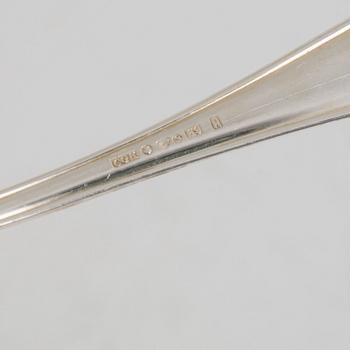 Twelve Swedish Silver Spoons, mark of CG Hallberg, Stockholm 1954-65.