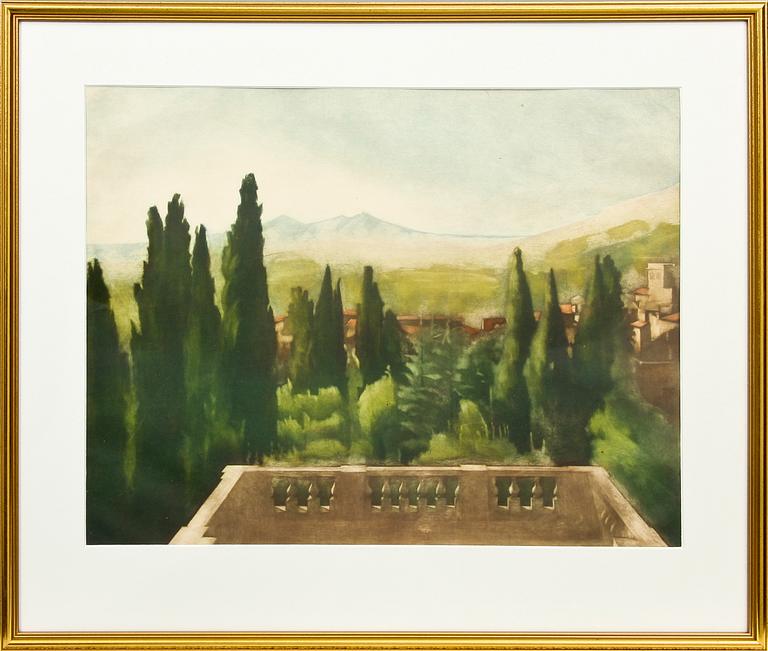 PETER ILSTED, mezzotint, ej sign.