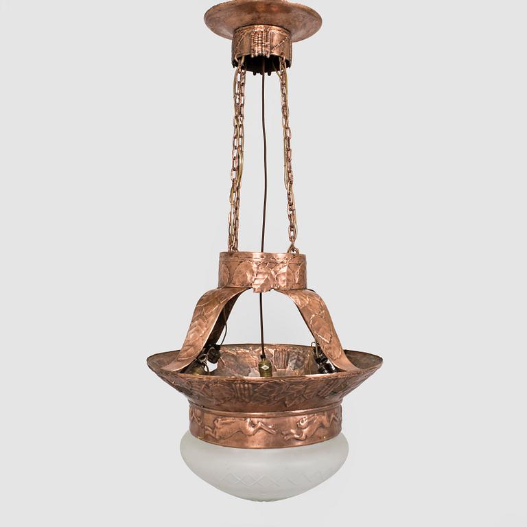 an early 20th century chandelier.