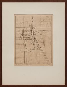 ANDERS ÖSTERLIN, litografi, signerad och daterad 1965.