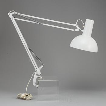 A Louis Poulsen "IT" metal writing desk light.