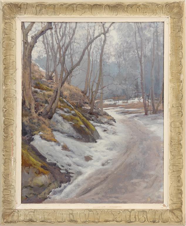 Vasili Levi, Spring Winter Landscape.