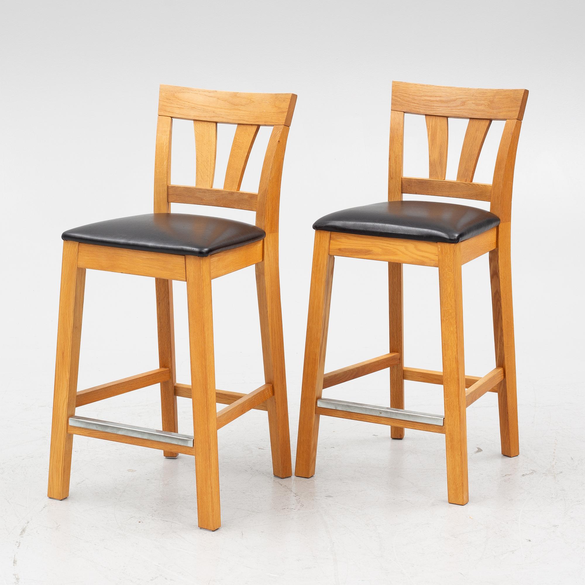 Barstolar, 8 st, "Inzel", Hans K, 1900-talets slut.