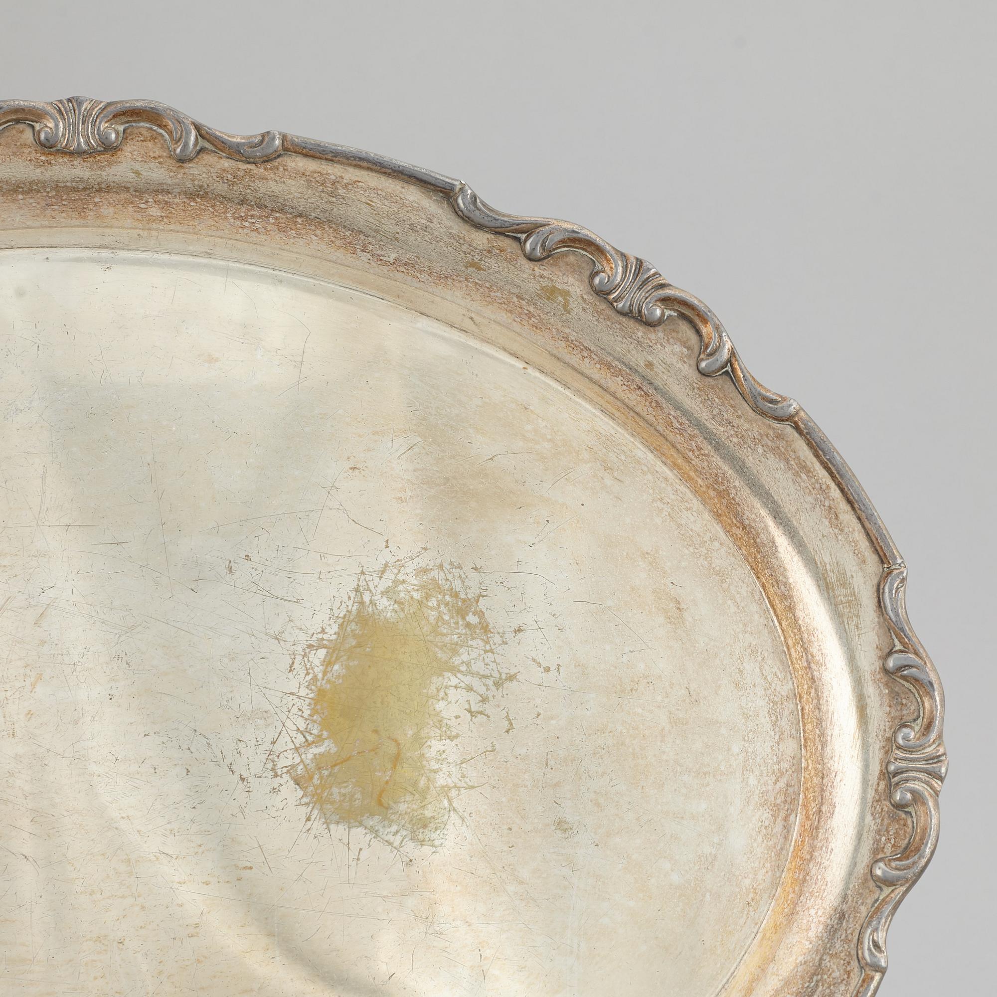 A silver plated hood, 20th Century.
