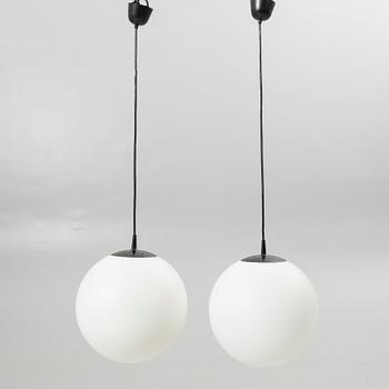 Ceiling lamps, a pair, 20th century, Putzler, Germany.