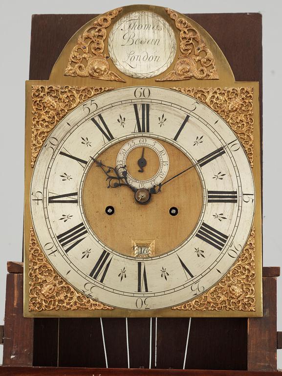 GOLVUR, urtavla märkt Thomas Bevan, London, 1800-tal.
