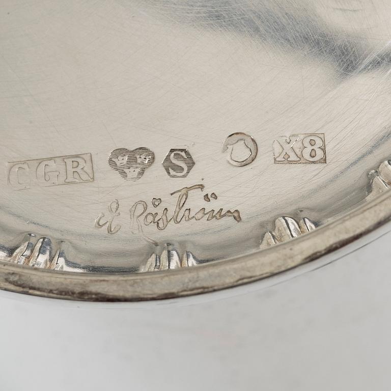 Eric Råström, bägare, silver, CG Råström, Stockholm 1948.