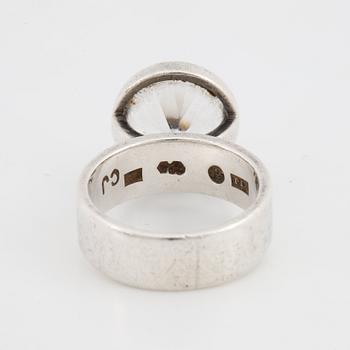 Cecilia Johansson, ring silver with synthetic white spinel.