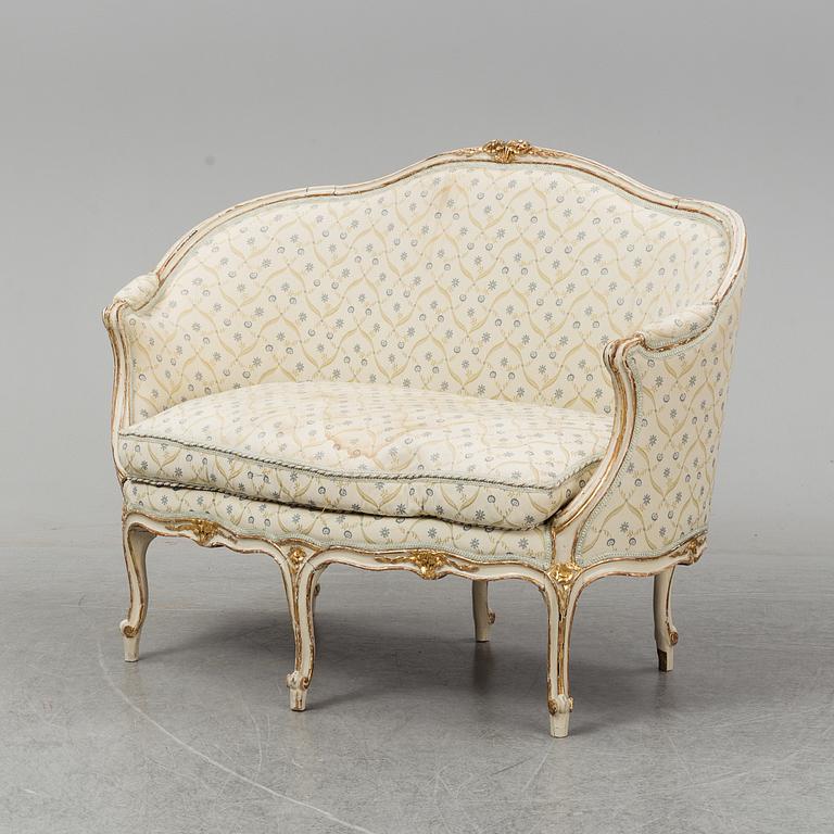 Soffa, Frankrike Louis XV, 1700-talets andra hälft.