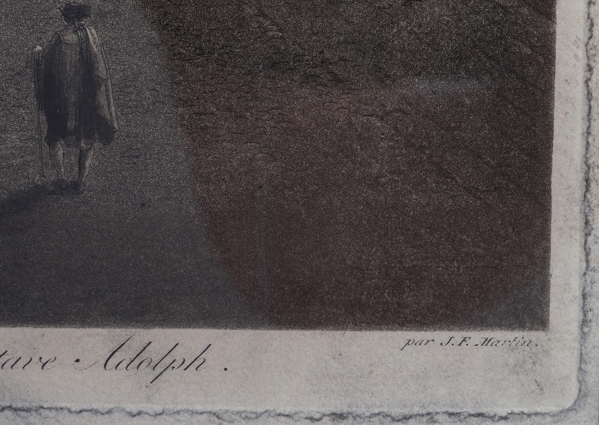 JOHAN FREDRIK MARTIN, etsning, 1700-tal.